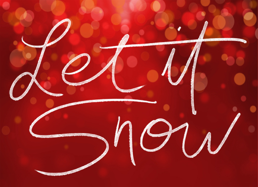 Let it Snow Funny Christmas Card    